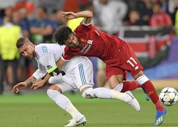 جماهير تويتر تسخر من راموس صورة منتظرة بعد تعمده إصابة محمد صلاح