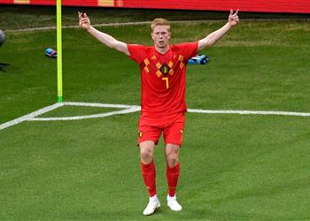فيديو دي بروين يدخل تاريخ كأس العالم وبلجيكا تعادل رقم إيطاليا بالمونديال