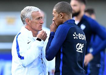 ديشامب عن مبابي لست والده