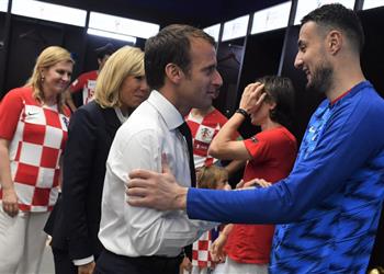لفتة طيبة من رئيس فرنسا للمنتخب الكرواتي