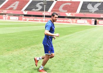مران الأهلي تدريبات للغائيبن عن مباراة تاونشيب وربيعة يواصل التأهيل