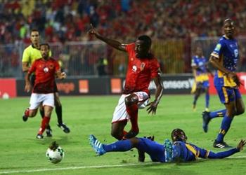 فيديو أجاي يغادر مباراة الأهلي وتاونشيب مصاب ا