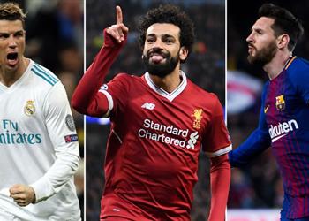 محمد صلاح ينافس رونالدو وميسي على جائزة جديدة