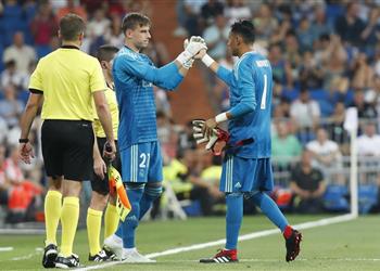 ريال مدريد يدرس قرار ا تجاه حارس مرماه الجديد