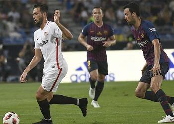 مهاجم إشبيلية لا نستحق الخسارة أمام برشلونة