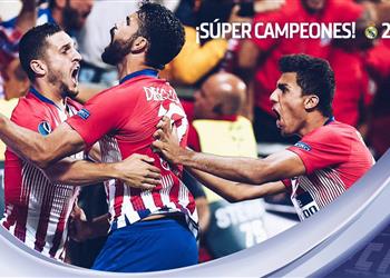 فيديو أتليتكو يفك العقدة أمام ريال مدريد برباعية ويتوج بطلا للسوبر الأوروبي