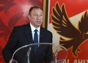 مباراة الأهلي ودجلة الخطيب يغادر ملعب السلام عقب صافرة الشوط الأول