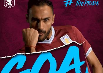 أحمد المحمدي يسجل هدف التقدم لأستون فيلا أمام ريدينج