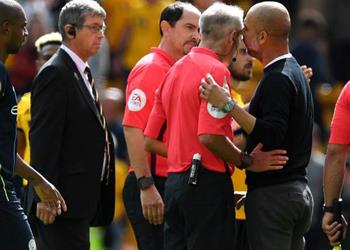 رد فعل جوارديولا على هدف ولفرهامبتون المثير للجدل