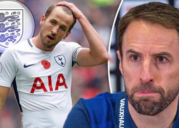 مدرب إنجلترا يشعر بالقلق بسبب هاري كين