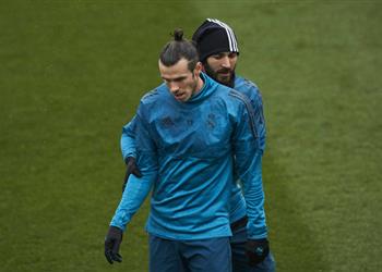 لوبيتيجي بنزيما وبيل يتدربان كالأطفال