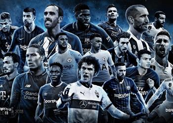 فيفبرو يعلن أفضل 20 مدافع في العالم لعام 2018