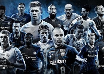 فيفبرو يحدد أفضل 15 لاعب وسط في العالم لعام 2018