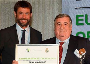 رسميا ريال مدريد أفضل ناد أوروبي للعام الثالث على التوالي