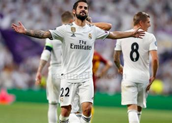 فيديو إيسكو يدخل تاريخ ريال مدريد بدوري الأبطال بعد هدفه ضد روما