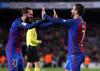 شكوك حول لحقاء ثنائي برشلونة بمواجهة كأس الملك الأولى