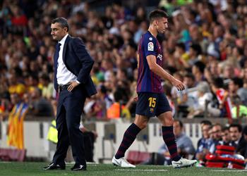 برشلونة لينجليت لم يقصد ضرب لاعب جيرونا بالكوع