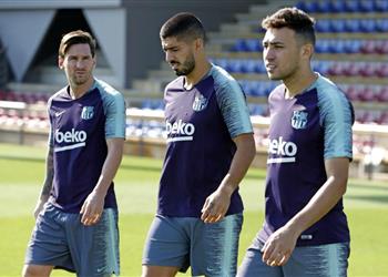 منير الحدادي تميمة حظ برشلونة أمام ليجانيس