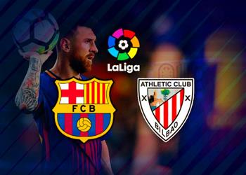 موعد والقناة الناقلة لمباراة برشلونة واتلتيك بلباو اليوم في الدوري الاسباني