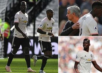 صور بوجبا ينفعل على زملائه أمام وست هام ومورينيو يتدخل