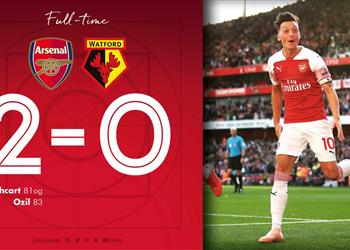 فيديو آرسنال يتخطى واتفورد في غياب محمد النني