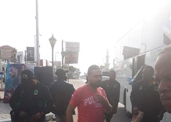 صور فيتا كلوب يصل بورسعيد لمواجهة المصري في الكونفدرالية