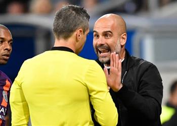 جوارديولا يكشف غضبه من التحكيم أمام هوفنهايم في دوري الأبطال