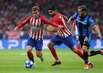 فيديو جريزمان يقود أتلتيكو مدريد للفوز على كلوب بروج بدوري الأبطال