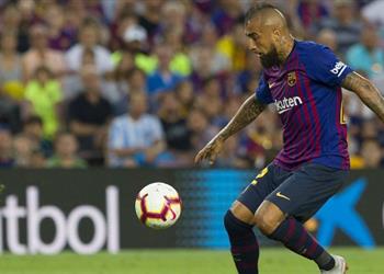 فيدال يستشيط غضب ا من فالفيردي بعد مباراة برشلونة وتوتنهام بدوري الأبطال