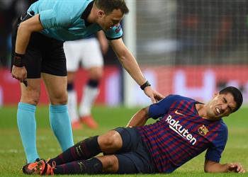 غموض حول حجم إصابة سواريز في برشلونة