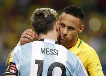 نيمار من العار غياب ميسي عن مباراة الأرجنتين والبرازيل