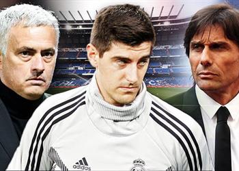 تقارير كورتوا في صدمة بسبب مورينيو وكونتي