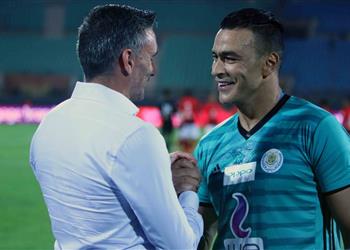 إصابة عصام الحضري في مران الإسماعيلي قبل مواجهة الرجاء المغربي