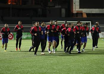 7 لاعبين في مران الغائبين عن الأهلي أمام الوصل في كأس زايد