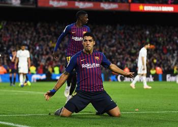 فيديو هاتريك سواريز يقود برشلونة لسحق ريال مدريد بخماسية