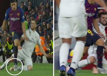 ماركا سواريز يستحق الطرد أمام ريال مدريد