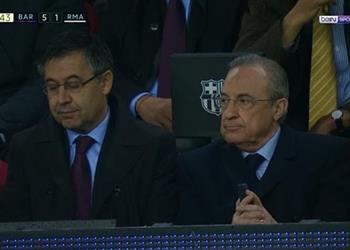 فيديو سبورت تكشف رد فعل فلورنتينو بيريز بعد خماسية برشلونة