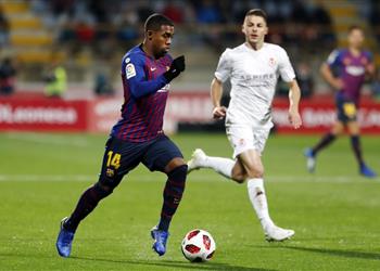 فيديو برشلونة يخطف فوز ا قاتل ا من ليونيسا بكأس الملك