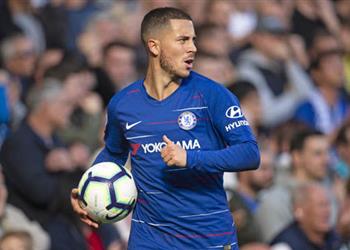 ديلي إكسبريس تكشف موقف هازارد من المشاركة أمام كريستال بالاس