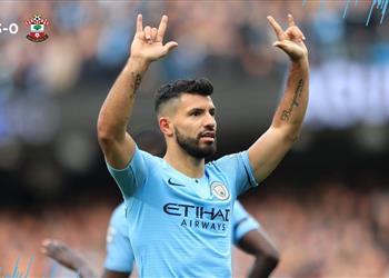 أجويرو يحتفل بهدفه الـ150 في الدوري الإنجليزي ويقترب من هنري