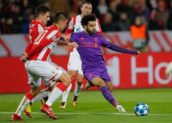 فيديو محمد صلاح يشارك في هزيمة مفاجئة لليفربول أمام النجم الأحمر بدوري الأبطال