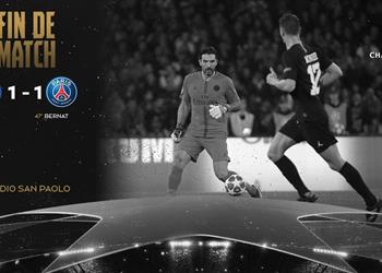 فيديو نابولي يقتنص تعادل أمام سان جيرمان في مواجهة تألق بوفون