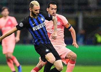 بوسكيتس إيكاردي لم يلمس الكرة بالشوط الأول وسعيد لأجل مالكوم