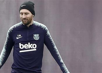 ميسي يواصل استعداداته للحاق بمباراة برشلونة أمام ريال بيتيس