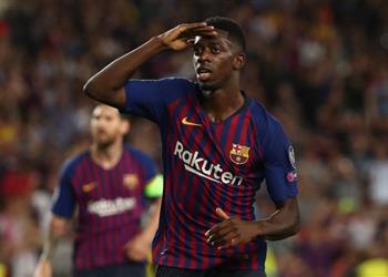 برشلونة يعلن غياب ديمبلي عن التدريبات قبل مباراة ريال بيتيس