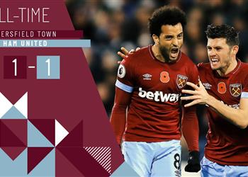 وست هام يقتنص تعادلا ثمين ا من هدرسفيلد في غياب رمضان صبحي