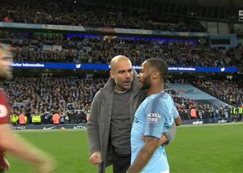 جوارديولا يكشف عن حديثه مع ستيرلينج بعد ديربي مانشستر