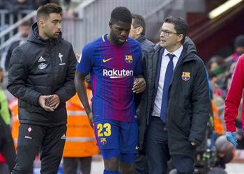 برشلونة يتابع إصابة اومتيتي للتعاقد مع بديله في يناير