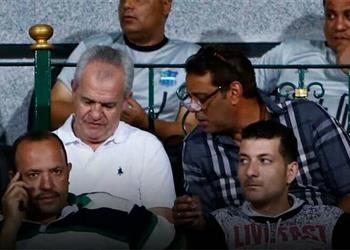 أعضاء اتحاد الكرة وأجيري يحضرون مباراة منتخب مصر الأولمبي أمام تونس