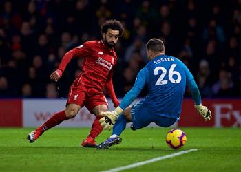 تقييم مميز لمحمد صلاح بعد تألقه في مباراة ليفربول وواتفورد